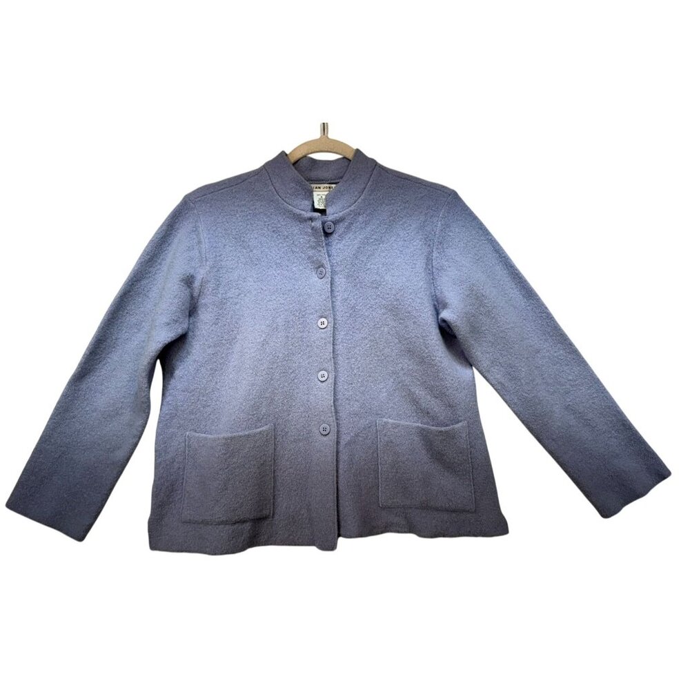 Jillian Jones Womens Wool Jacket Size S Light Blue